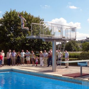Neue Sprunganlage Freibad Gleiberger Land